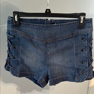 Free People Lace Detail Shorts